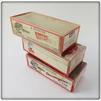 Heddon Lot Of Three Empty Sonic Boxes