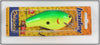 Bagley Apple Green On Chartreuse Balsa B3 Lure On Card