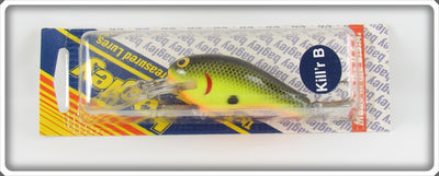Bagley Black On Chartreuse Diving Killer B II Lure On Card