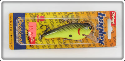 Bagley Black On Chartreuse Kill'r B Lure On Card
