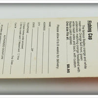 Bagley Black On Silver Foil Spinner Tail Bang-O-Lure On Card