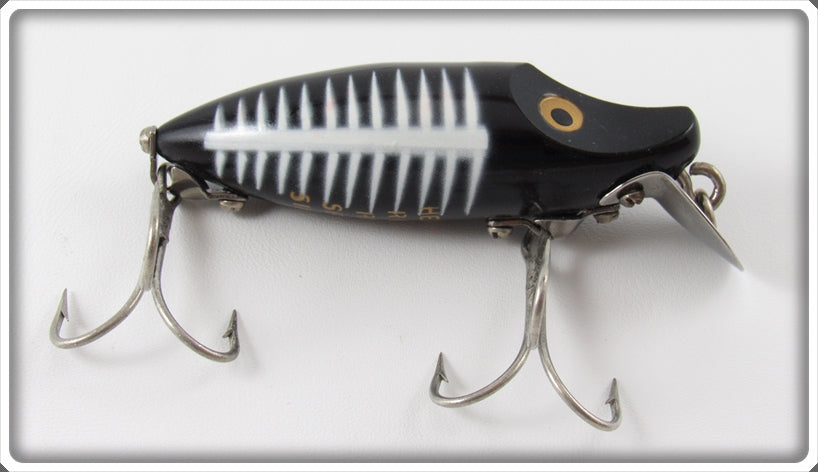 Vintage Heddon Black Shore River Runt Lure 