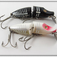 Heddon White Shore & Black Shore Jointed River Runt Pair