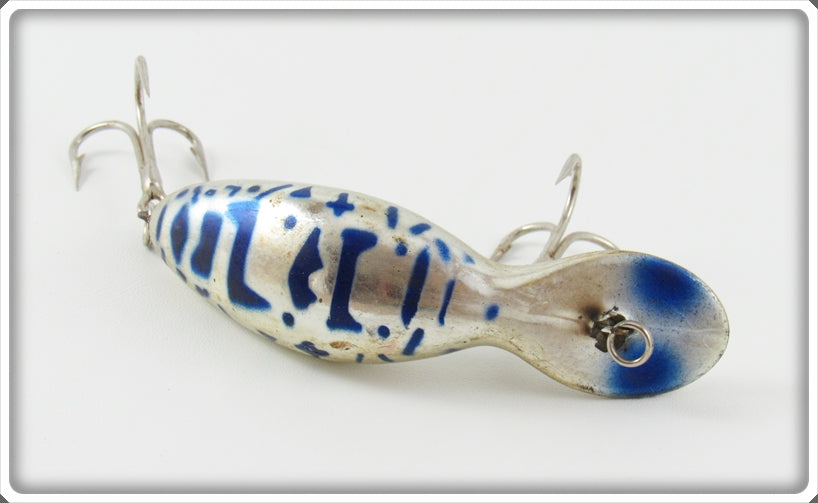 Vintage Heddon Chrome Blue Coachdog Clatter Tad Lure