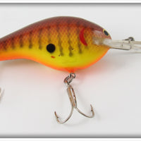 Vintage Bagley Dark Crayfish On Chartreuse Diving B III Lure