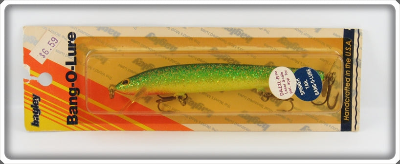 Bagley Dazzl-R Laser Scale Spinner Tail Bang-O-Lure On Card