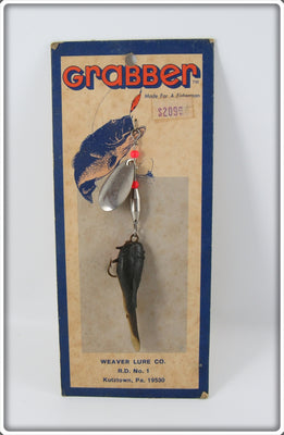 Vintage Weaver Lure Co Grabber Catfish Lure On Card 