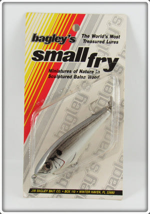 Vintage Bagley Gray Shad Small Fry Lure On Card