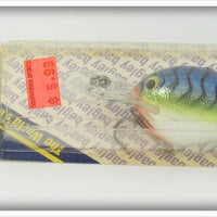 Bagley Hot Blue Chartreuse On Silver Diving B2 Lure On Card