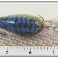 Bagley Hot Blue Chartreuse On Silver Diving B2 On Card