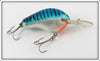 Vintage Bagley Hot Blue On Silver Diving B II Lure