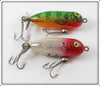 Heddon G Finish & Natural Perch Tiny Torpedo Lure Pair 