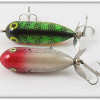 Heddon G Finish & Natural Perch Tiny Torpedo Pair