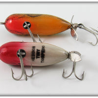 Heddon G Finish & Natural Perch Tiny Torpedo Pair