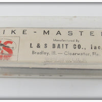 L&S Bait Co Black White Bars Pike Master In Box