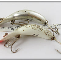 Heddon Tadpolly Spook Pair: Chrome & Silver Flitter