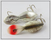 Heddon Tadpolly Spook Pair: Chrome & Silver Flitter