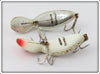 Heddon Tadpolly Spook Pair: Chrome & Silver Flitter