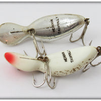 Heddon Tadpolly Spook Pair: Chrome & Silver Flitter