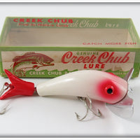 Vintage Creek Chub Red & White Top N Pop Lure In Box 