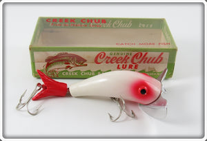 Vintage Creek Chub Red & White Top N Pop Lure In Box 