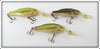 Vintage Rebel Baitfish Series Bass Lot Of Three Lures