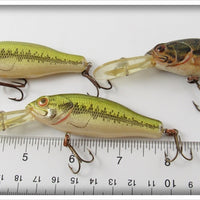 Rebel Baitfish Series Bass Lot Of Three