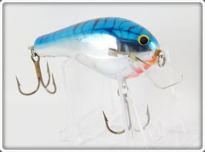 Vintage Bagley Blue On Silver Chrome Balsa B 3 Lure