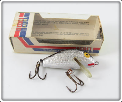 Vintage Rebel Black & Silver Humpy Lure In Box 