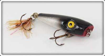 Vintage Luhr Jensen Black & Silver P.J. Pop Lure 
