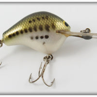 Vintage Bagley Little Bass On White Diving B I Lure