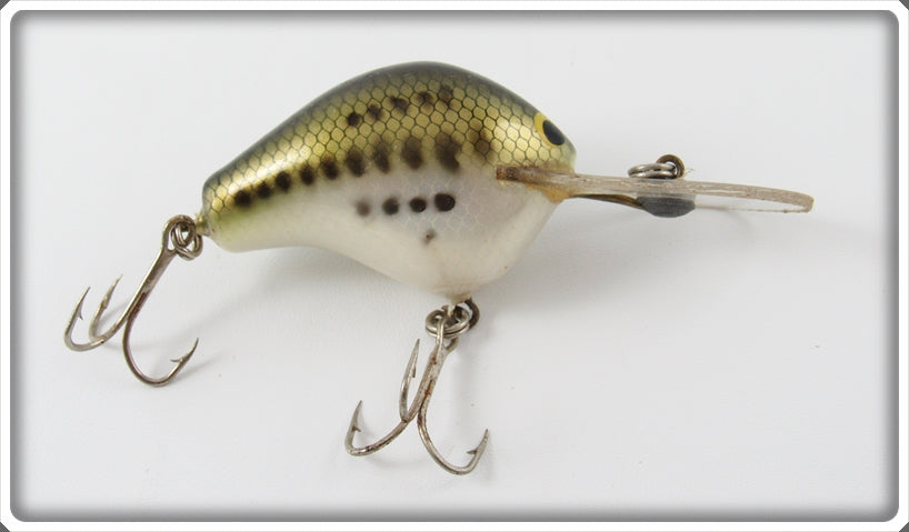 Vintage Bagley Little Bass On White Diving B I Lure