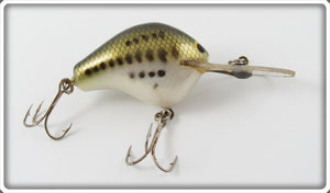 Vintage Bagley Little Bass On White Diving B I Lure