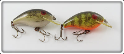 Vintage Rebel Naturalized Perch & Bass Wee R Lure Pair 