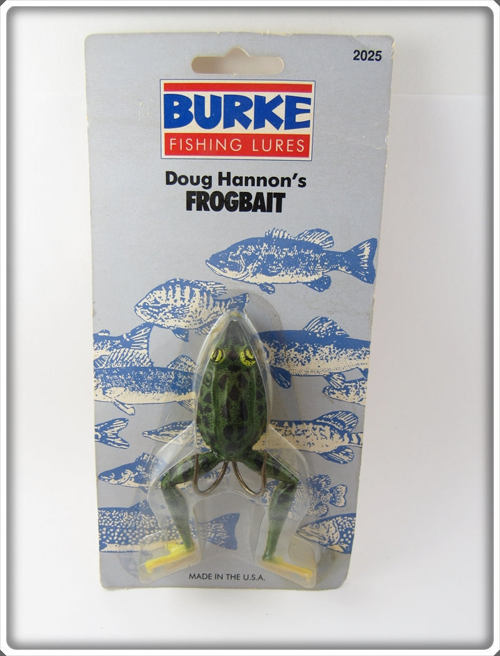 Vintage Burke Doug Hannon's Frog Bait Lure On Card For Sale