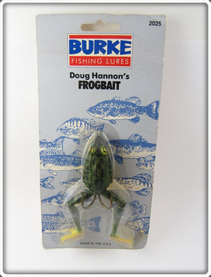 Vintage Burke Doug Hannon's Frog Bait Lure On Card For Sale
