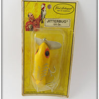 Arbogast Yellow Shore Jointed Jitterbug On Card