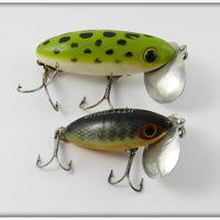 Arbogast Jitterbug Pair: Perch & Frog