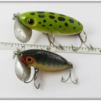 Arbogast Jitterbug Pair: Perch & Frog