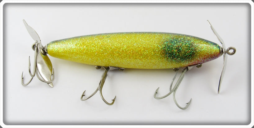 Norman Yellow Glitter Topwater Lure