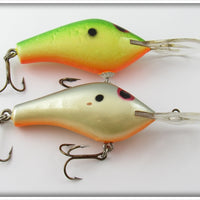 Poe's Green Back & Grey Back Crankbait Pair