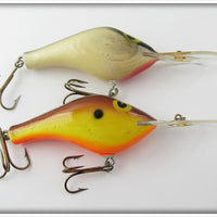 Poe's Chatreuse & Silver Scale Crankbait Pair