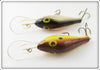 Poe's Chatreuse & Silver Scale Crankbait Pair