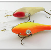 Poe's Chatreuse & Silver Scale Crankbait Pair