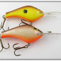 Poe's Chatreuse & Brown Scale Crankbait Pair