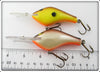 Poe's Chatreuse & Brown Scale Crankbait Pair