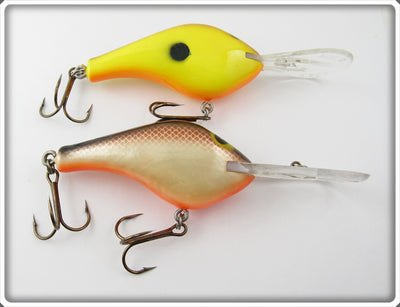 Poe's Chatreuse & Brown Scale Crankbait Pair