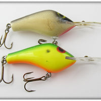 Poe's Chatreuse & Silver Scale Crankbait Pair