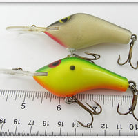 Poe's Chatreuse & Silver Scale Crankbait Pair