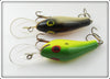 Poe's Chatreuse & Silver Scale Crankbait Pair